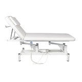 ActiveShop 079 1-Motor Electric Massage Bed White - full product view on a white background