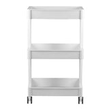 ActiveShop 084 Beauty Trolley White - front view showing the storage and construction details