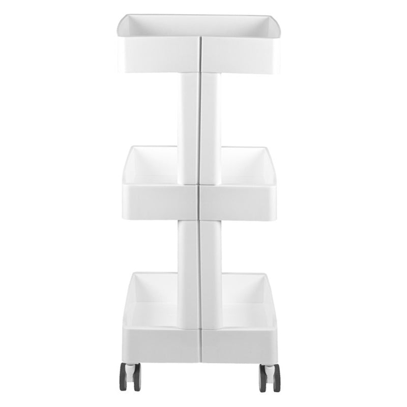 ActiveShop 084 Beauty Trolley White - front view showing the storage and construction details