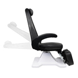 ActiveShop 112 Hydraulic Pedicure Bed Black - full product view on a white background