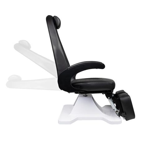 ActiveShop 112 Hydraulic Pedicure Bed Black - full product view on a white background