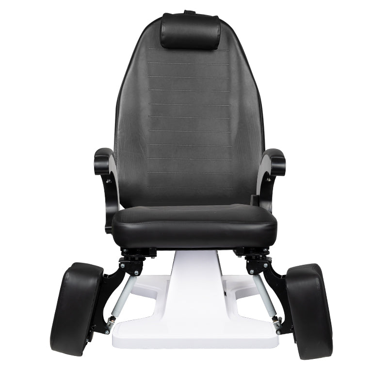ActiveShop 112 Hydraulic Pedicure Bed Black - close-up of the upholstery and adjustment details