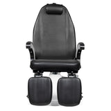 ActiveShop 112 Hydraulic Pedicure Bed Black - close-up of the upholstery and adjustment details