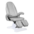 ActiveShop 112 Hydraulic Podiatry Chair Grey - full product view at an angle on a white background