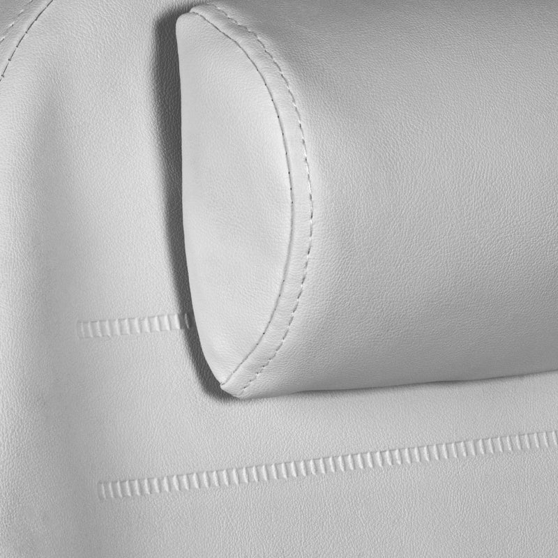 ActiveShop 112 Hydraulic Podiatry Chair Grey - close-up of the upholstery and construction details