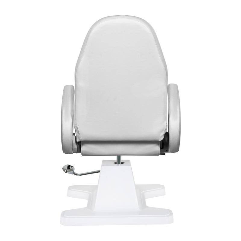 ActiveShop 112 Hydraulic Podiatry Chair Grey - close-up of the upholstery and adjustment details