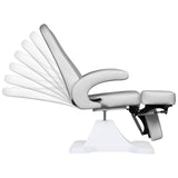 ActiveShop 112 Hydraulic Podiatry Chair Grey - close-up of the upholstery and adjustment details