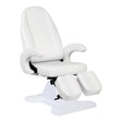 ActiveShop 112 Hydraulic Podiatry Chair White - full product view at an angle on a white background