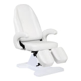 ActiveShop 112 Hydraulic Podiatry Chair White - full product view at an angle on a white background