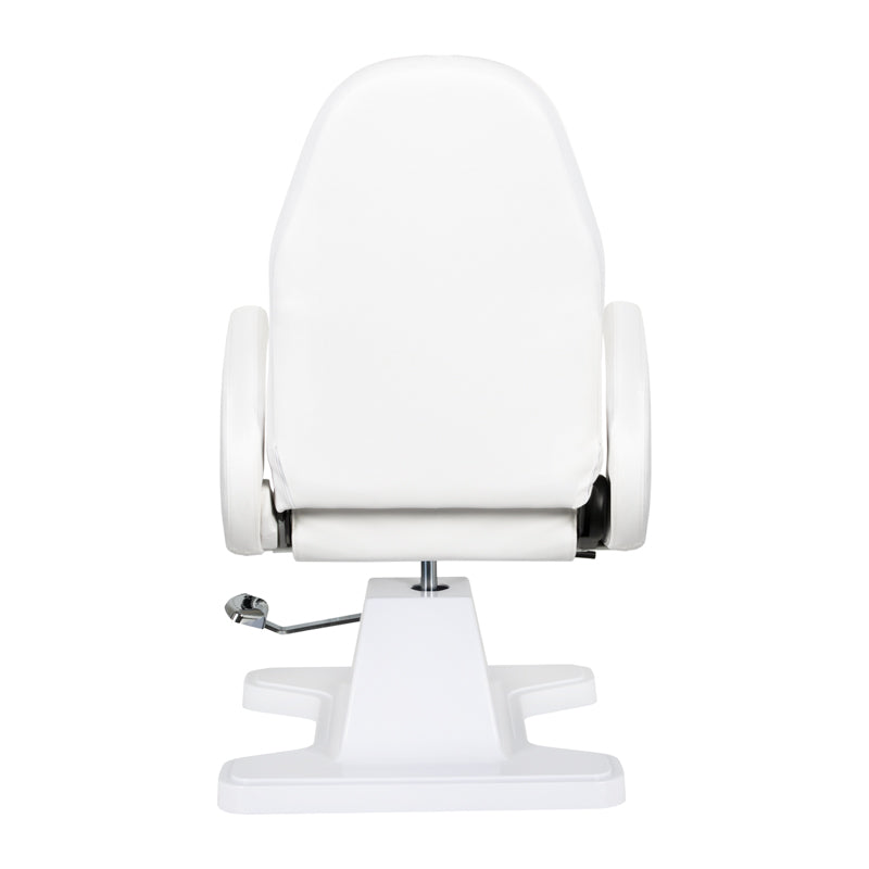 ActiveShop 112 Hydraulic Podiatry Chair White - close-up of the upholstery and adjustment details