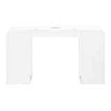 ActiveShop 314 Manicure Desk White - front view showing the storage and construction details