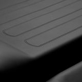 ActiveShop 557A Beauty Bed With Two Storage Trays Black - close-up of the upholstery and construction details