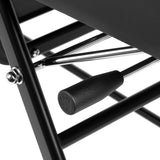 ActiveShop 557A Beauty Bed With Two Storage Trays Black - displayed in a professional treatment-room setting