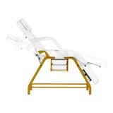 ActiveShop 557G Beauty Bed With Two Storage Trays White - full product view on a white background