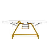 ActiveShop 557G Beauty Bed With Two Storage Trays White - full product view on a white background
