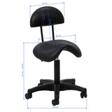 ActiveShop 6001 Beauty Chair Black - close-up of the upholstery and adjustment details