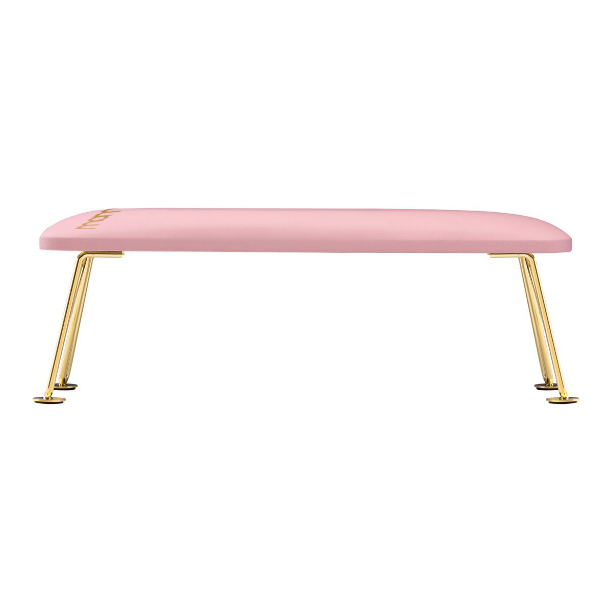 ActiveShop 6M Manicure Hand Rest Gold & Pink - isolated on a white background
