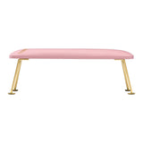 ActiveShop 6M Manicure Hand Rest Gold & Pink - isolated on a white background