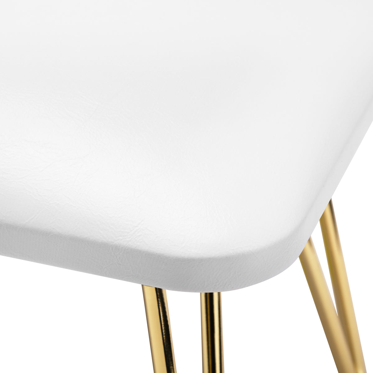 ActiveShop 6M Manicure Hand Rest Gold & White - isolated on a white background