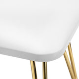 ActiveShop 6M Manicure Hand Rest Gold & White - isolated on a white background