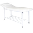 ActiveShop 812 Basic Folded Massage Bed White - full product view at an angle on a white background