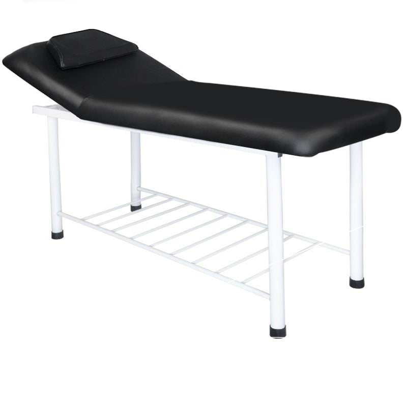 ActiveShop 812 Basic Massage Bed Black - full product view at an angle on a white background
