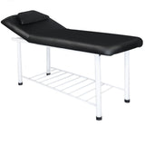 ActiveShop 812 Basic Massage Bed Black - full product view at an angle on a white background