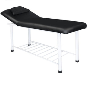 ActiveShop 812 Basic Massage Bed Black - full product view at an angle on a white background