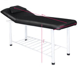 ActiveShop 812 Basic Massage Bed Black - full product view on a white background