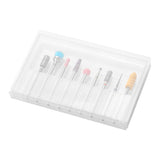 ActiveShop 9-Piece Nail Drill Bit Set - arranged with the included components on a white background