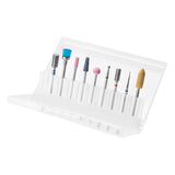 ActiveShop 9-Piece Nail Drill Bit Set - arranged with the included components on a white background