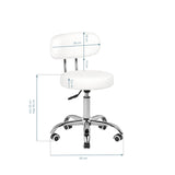 ActiveShop A-007 Beauty Chair White - full product view on a white background