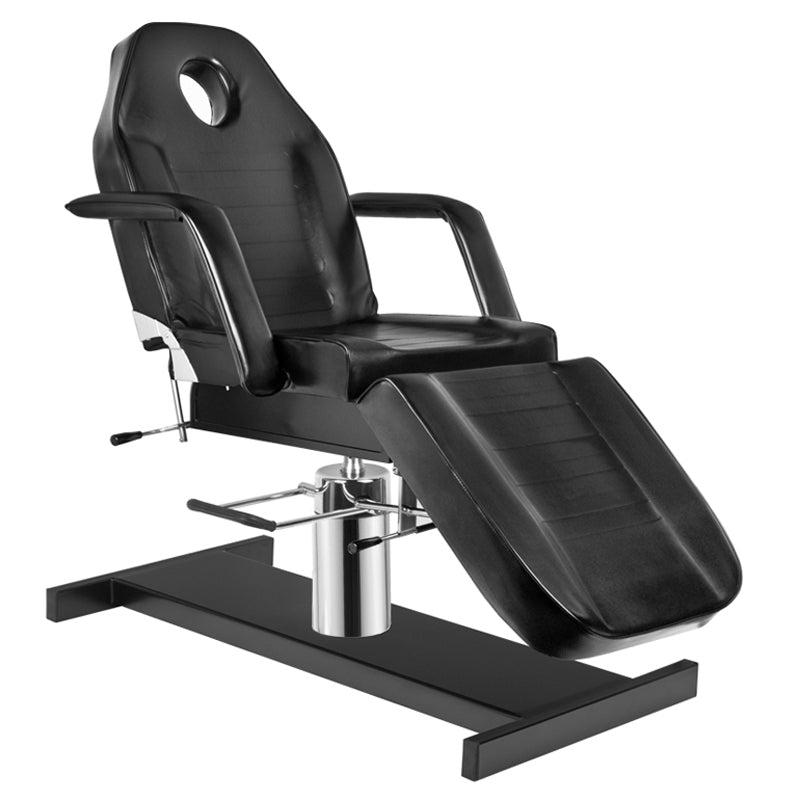 ActiveShop A-210 Hydraulic Beauty Bed Black - full product view on a white background