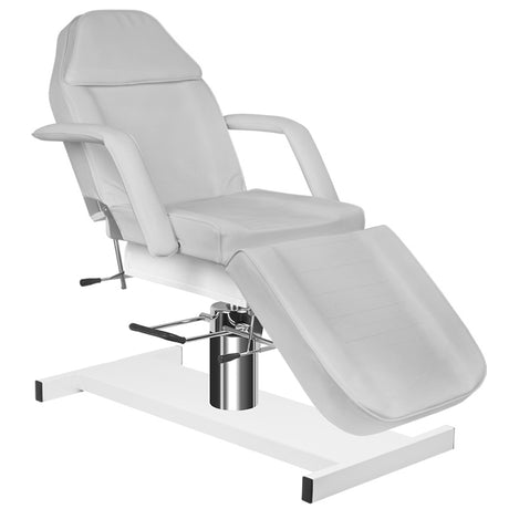 ActiveShop A-210 Hydraulic Beauty Bed Grey - full product view at an angle on a white background