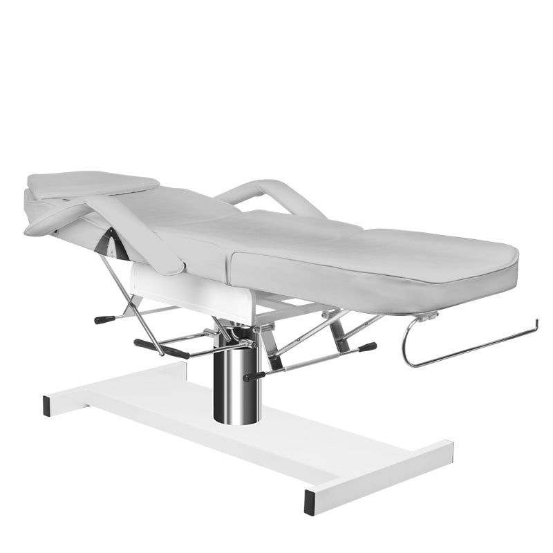 ActiveShop A-210 Hydraulic Beauty Bed Grey - full product view on a white background
