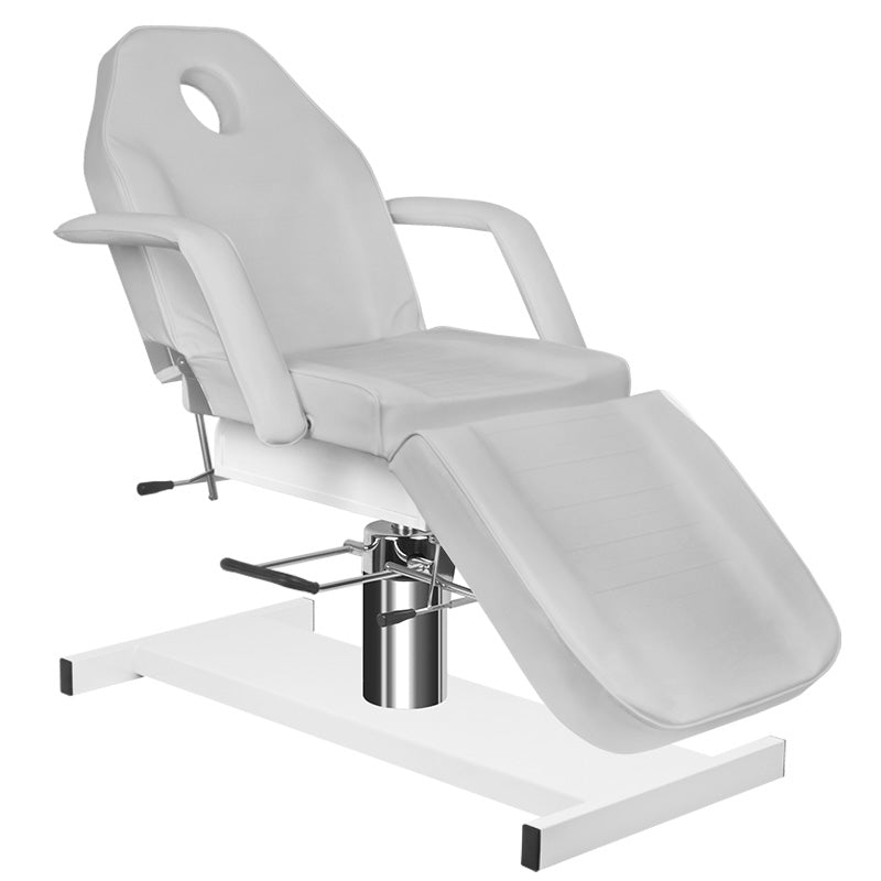 ActiveShop A-210 Hydraulic Beauty Bed Grey - full product view on a white background