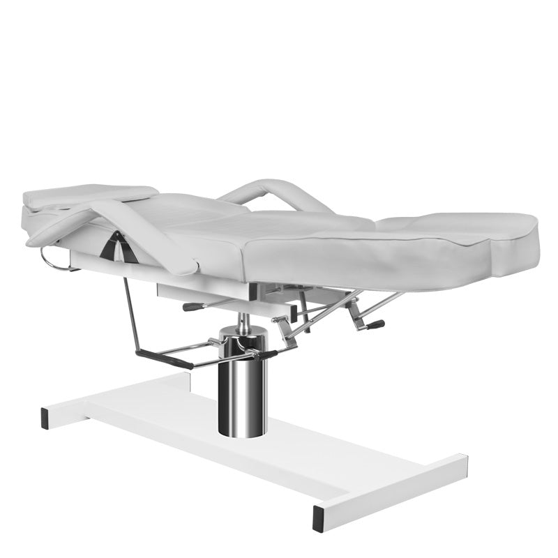 ActiveShop A-210C Hydraulic Pedicure Chair Grey - close-up of the upholstery and adjustment details