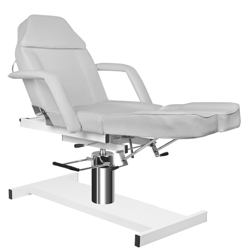 ActiveShop A-210C Hydraulic Pedicure Chair Grey - close-up of the upholstery and adjustment details