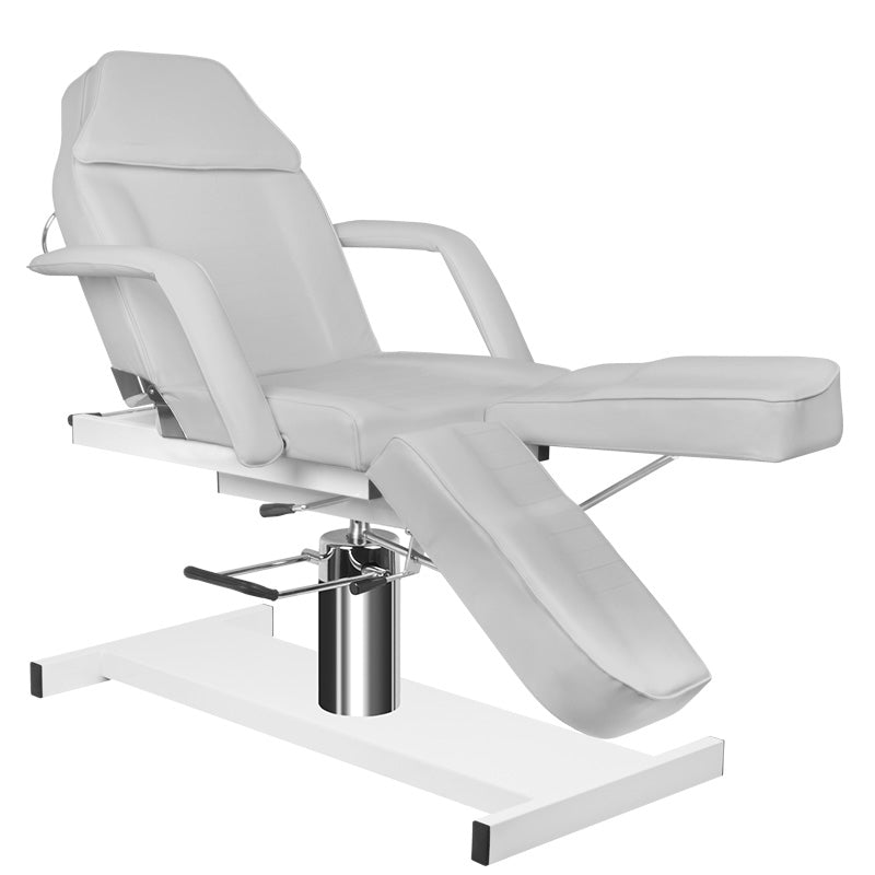 ActiveShop A-210C Hydraulic Pedicure Chair Grey - close-up of the upholstery and adjustment details