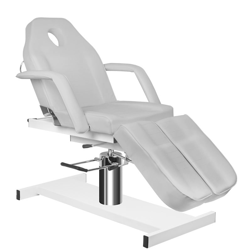 ActiveShop A-210C Hydraulic Pedicure Chair Grey - close-up of the upholstery and adjustment details
