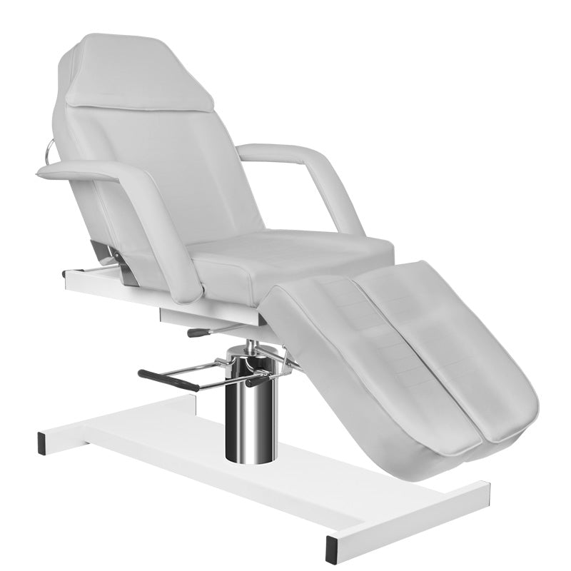 ActiveShop A-210C Hydraulic Pedicure Chair Grey - close-up of the upholstery and adjustment details