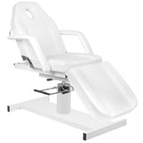 ActiveShop A-210D Hydraulic Beauty Bed With Tilt Adjustment White - full product view on a white background