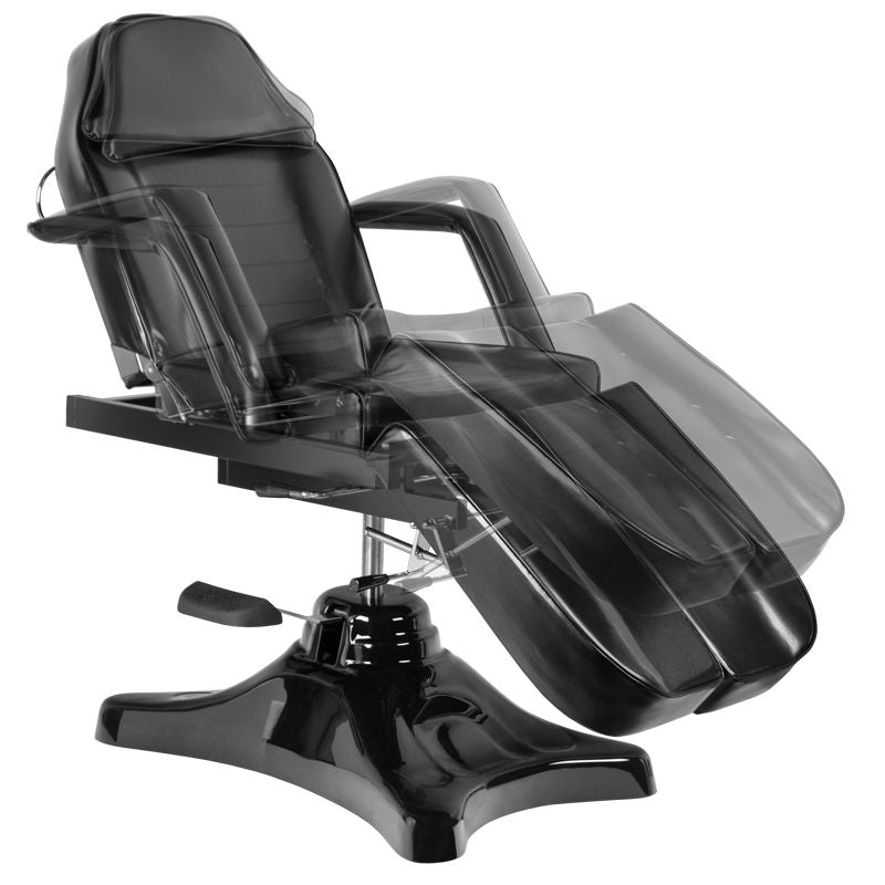 ActiveShop A-234C Hydraulic Pedicure Bed Black - full product view on a white background