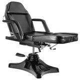 ActiveShop A-234C Hydraulic Pedicure Bed Black - close-up of the upholstery and adjustment details