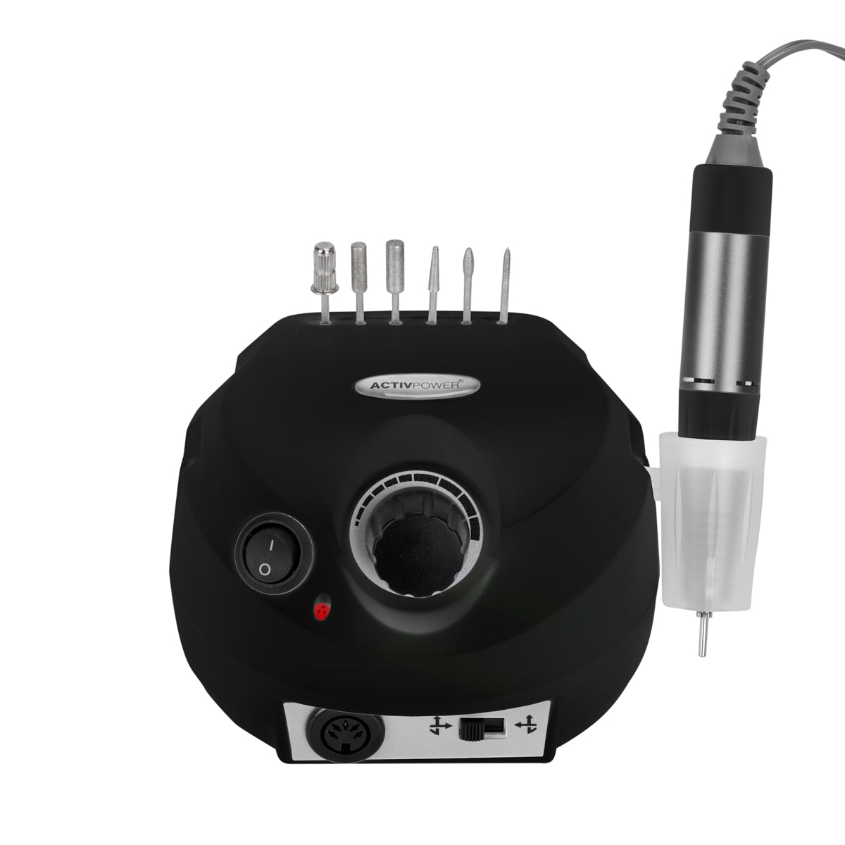 ActiveShop Activ Power Nail Drill J202 Black 65W - nail drill equipment isolated on a white background