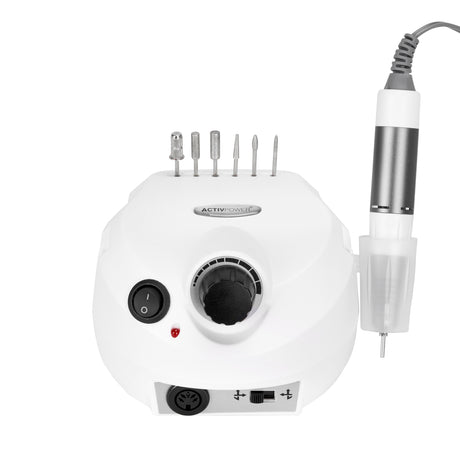 ActiveShop Activ Power Nail Drill J202 White 65W - nail drill equipment isolated on a white background