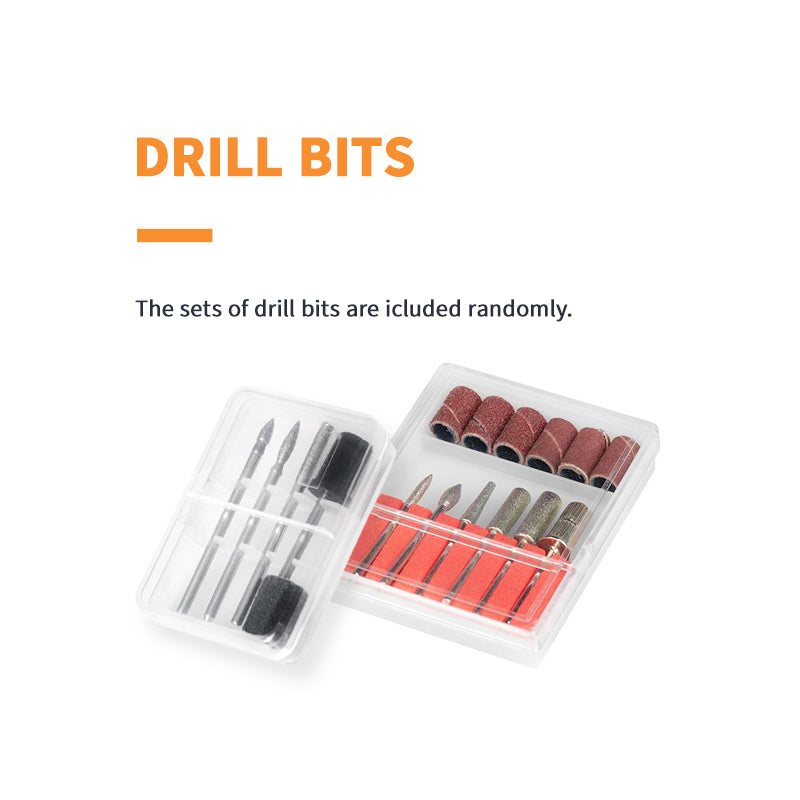 ActiveShop Activ Power Nail Drill JD500 White - dimensions and measurements shown