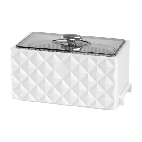 ActiveShop AD-3000 Ultrasonic Cleaner 0.45L 26W White - main unit with included components on a white background