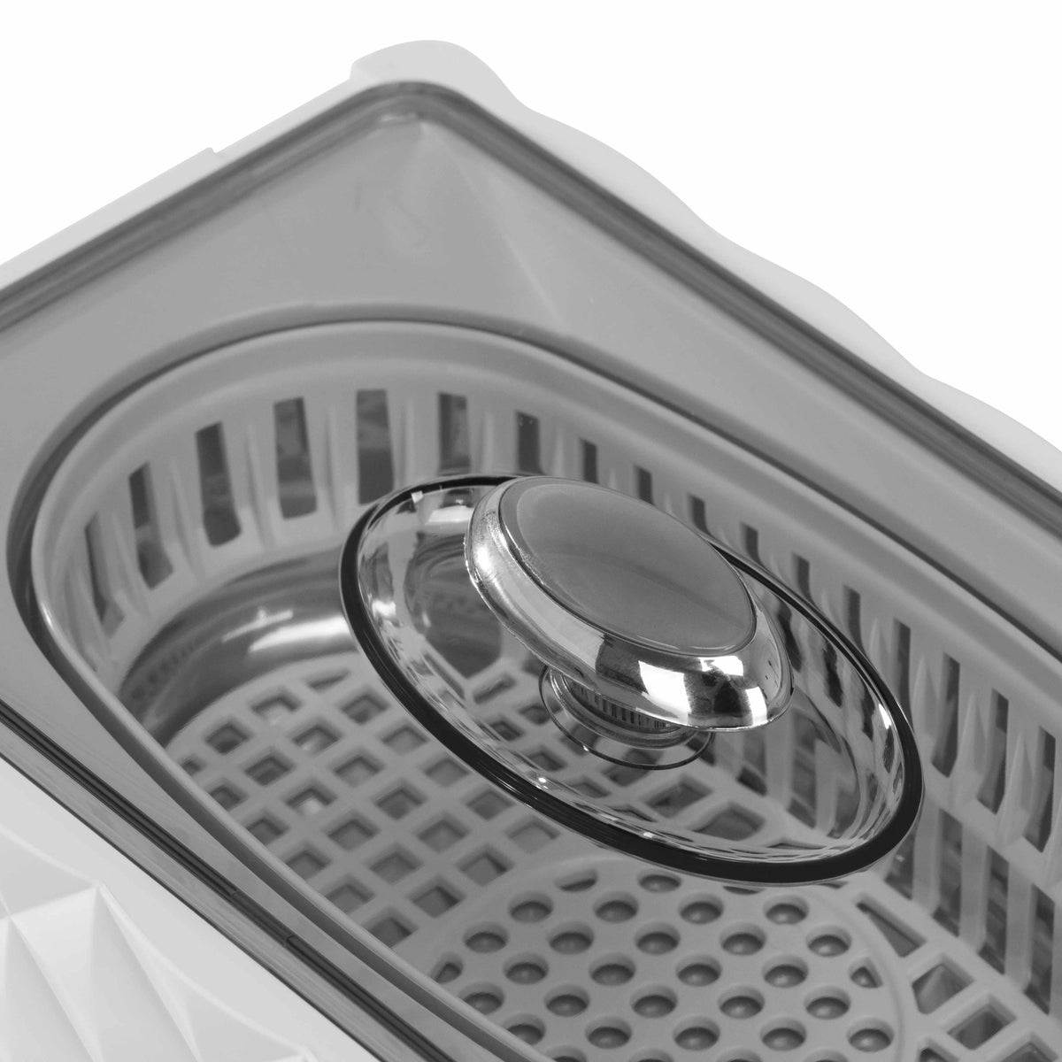 ActiveShop AD-3000 Ultrasonic Cleaner 0.45L 26W White - close-up showing controls and working components