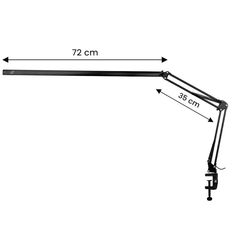 ActiveShop All4Light Treatment LED Lamp Lashes Line 2 Black - LED treatment lamp with adjustable light arms on a white background